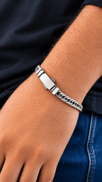 Titan Cuban Bracele in Sterling Silver 925s - Sila Silver Jewelry