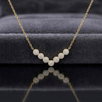 V-Glow Necklace - GOLD - Sila Silver Jewelry