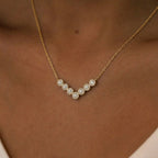 V-Glow Necklace - GOLD - Sila Silver Jewelry