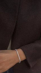 VIANNE TENNIS BRACELET 4mm - Sila Silver Jewelry