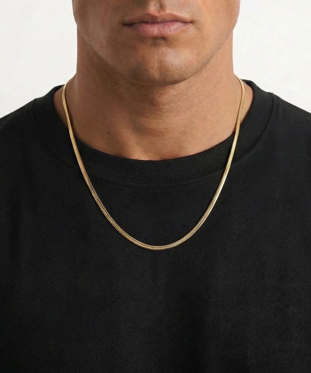 Wavy Gold Chain - Sila Silver Jewelry