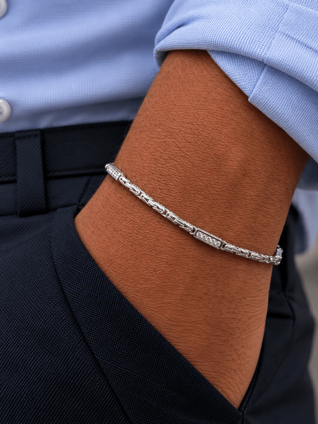 White Arden Bracelet - Sila Silver Jewelry